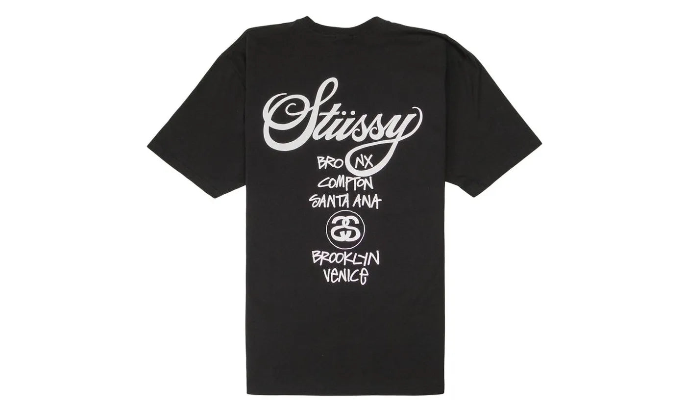 Stussy World Tour T-shirt Black - STUS-STWTTBXX-MULTI
