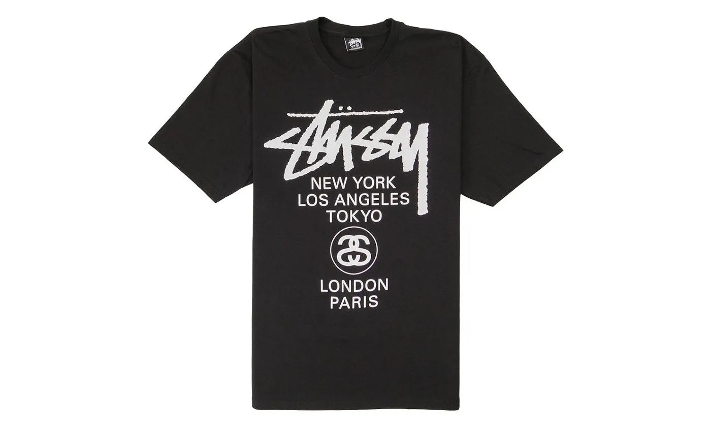 Stussy World Tour T-shirt Black - STUS-STWTTBXX-MULTI