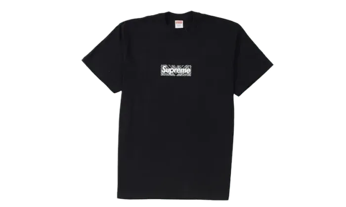 Supreme Bandana Box Logo Tee Black - FW19T55-BLACK