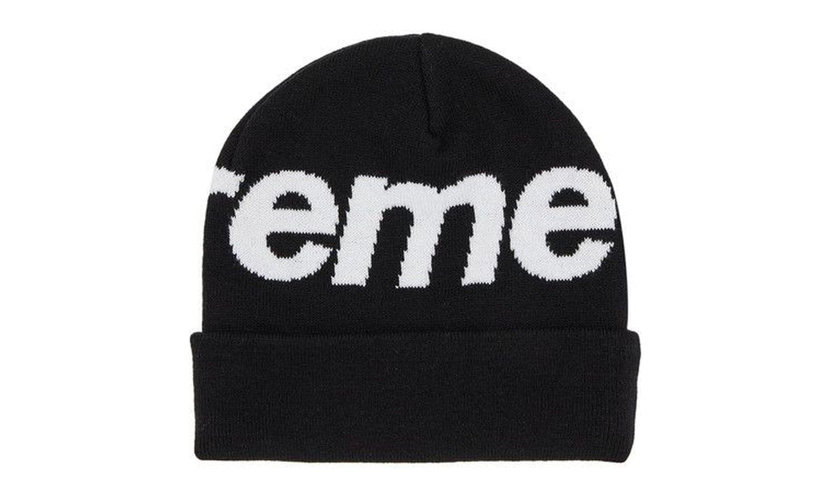 Supreme Big Logo Beanie Black