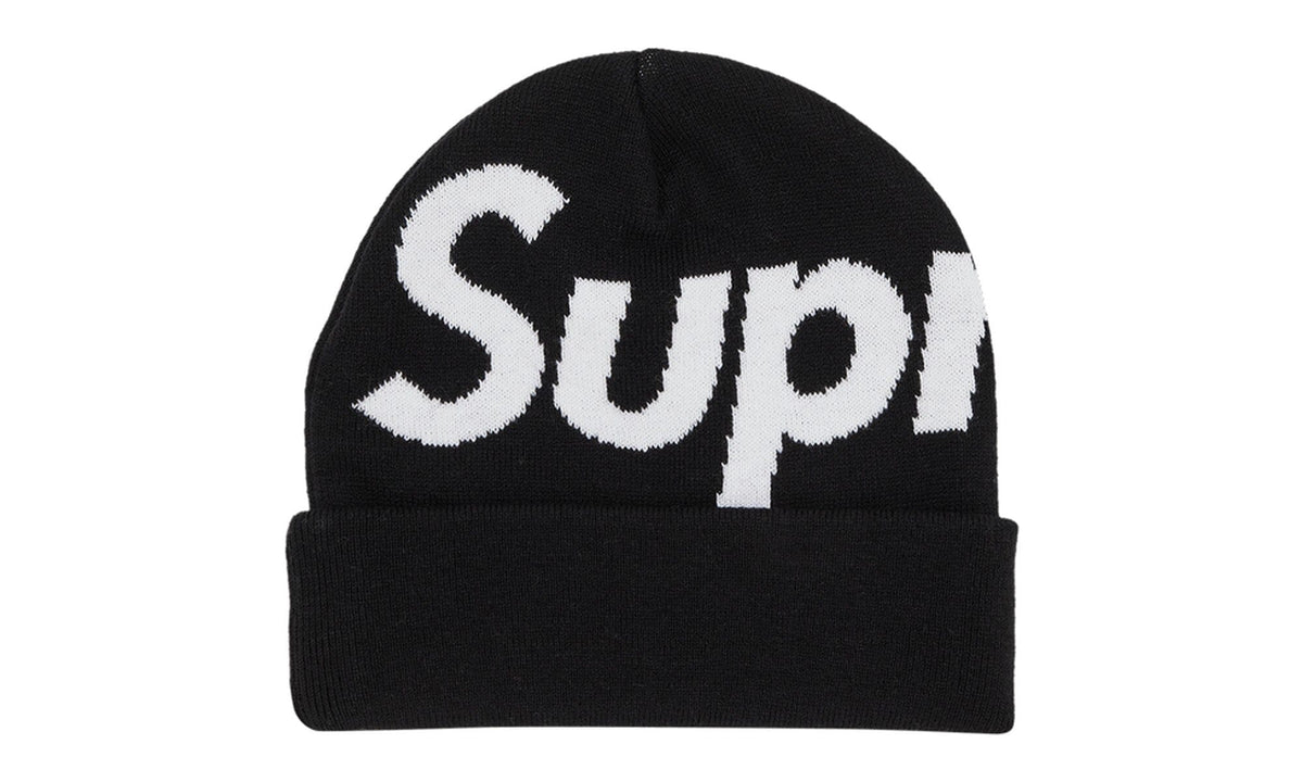 Supreme Big Logo Beanie Black