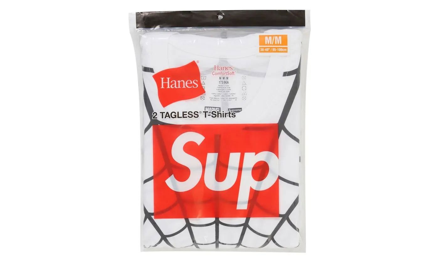 Supreme Hanes Spider-Man Tagless Tees (2 Pack) White - SUPR-SHSTT(PW-MULTI