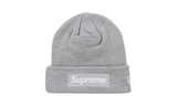 Supreme New Era Box Logo Beanie (FW24) Heather Grey