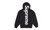 Supreme Satin Applique Hooded Sweatshirt FW24 Black