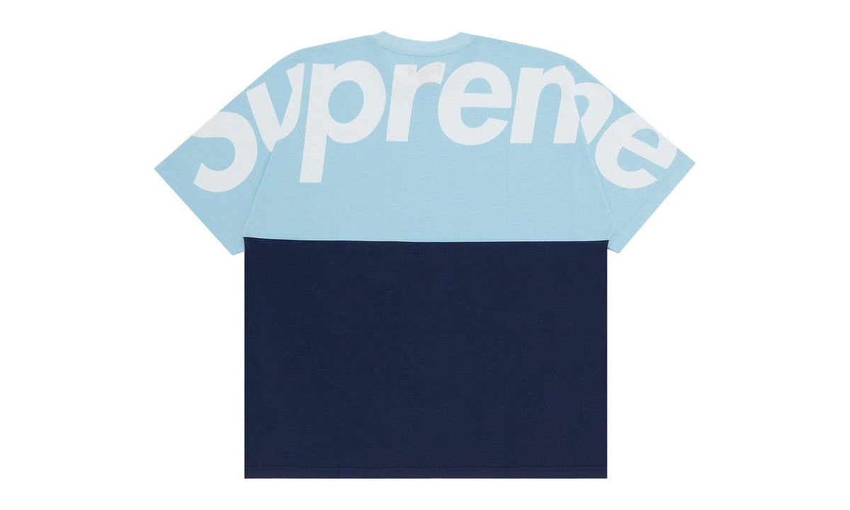 Supreme Split Short-Sleeve Top Blue