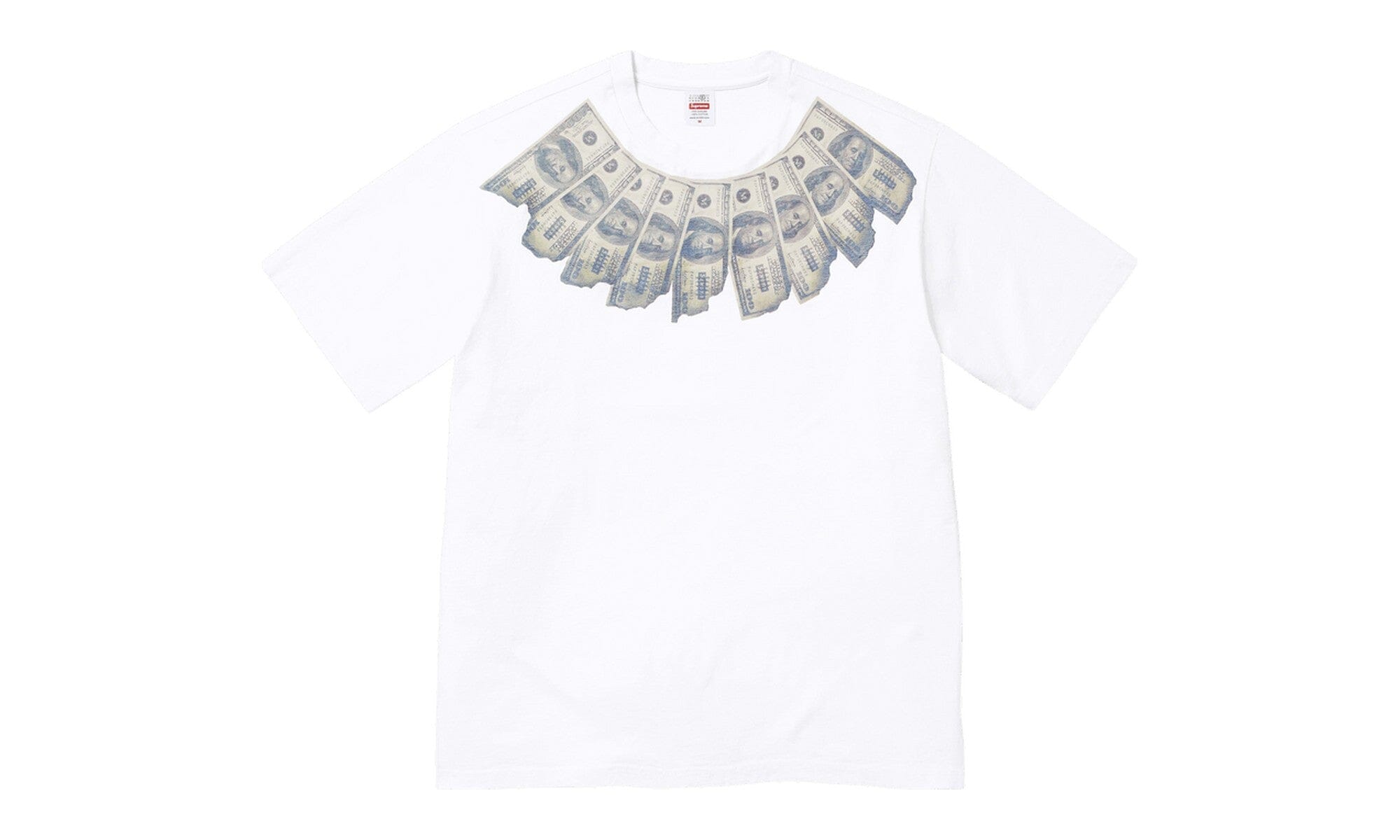 Supreme x MM6 Maison Margiela Money Short-Sleeve Top White