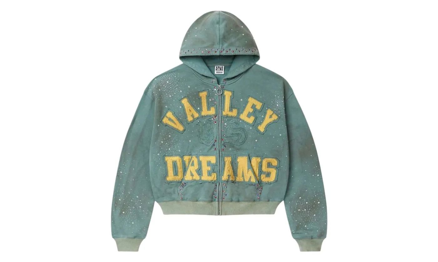 Vale Forever Bank Zip Up Hoodie Dark Mint - VF-VFBZUHDM-MULTI