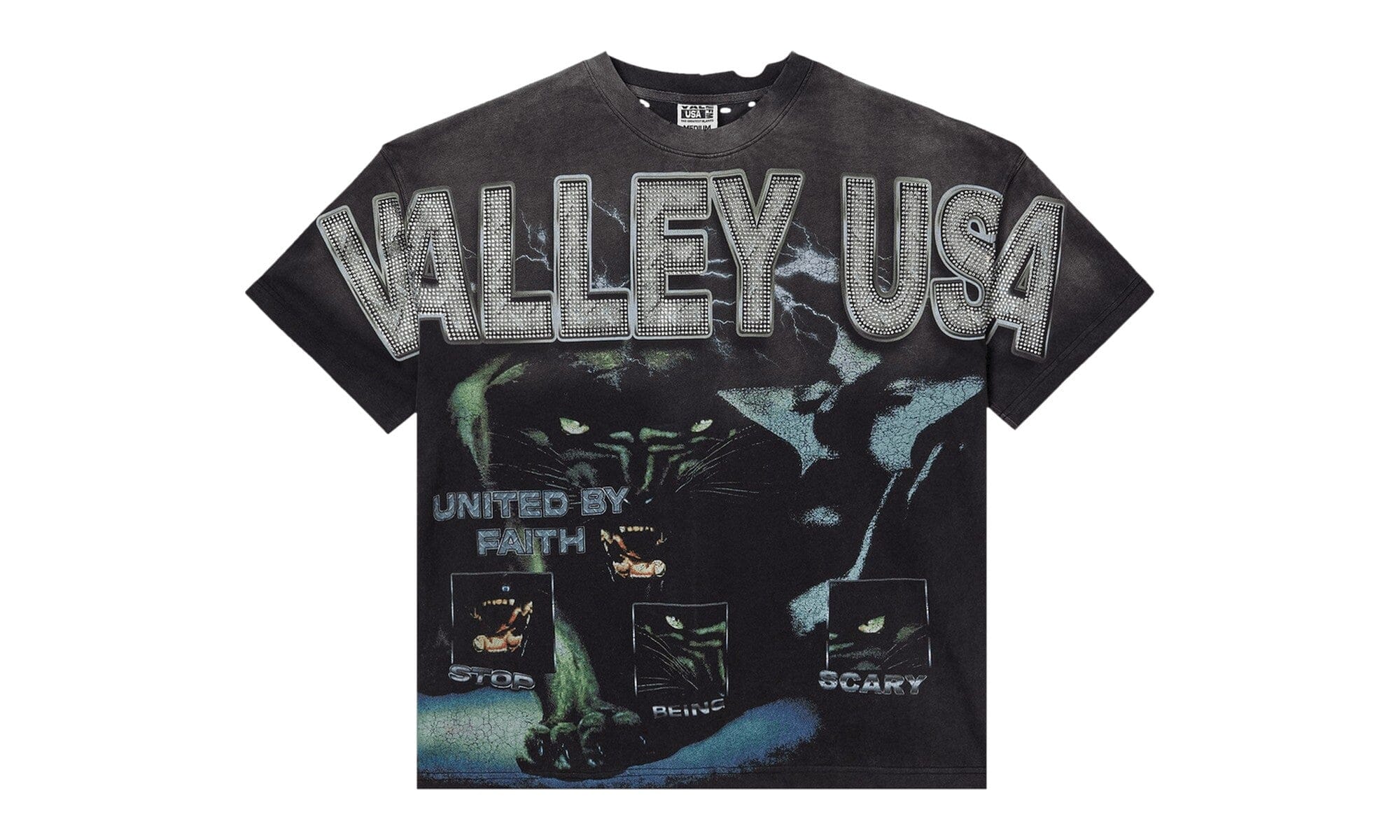 Vale Forever Faith Bling Tee Black