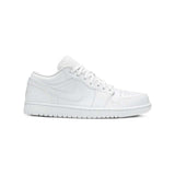 Nike Air Jordan 1 Low Triple White Tumbled Leather