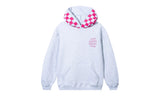 Anti Social Social Club Checkered Flag Hoodie Heather Grey/Pink