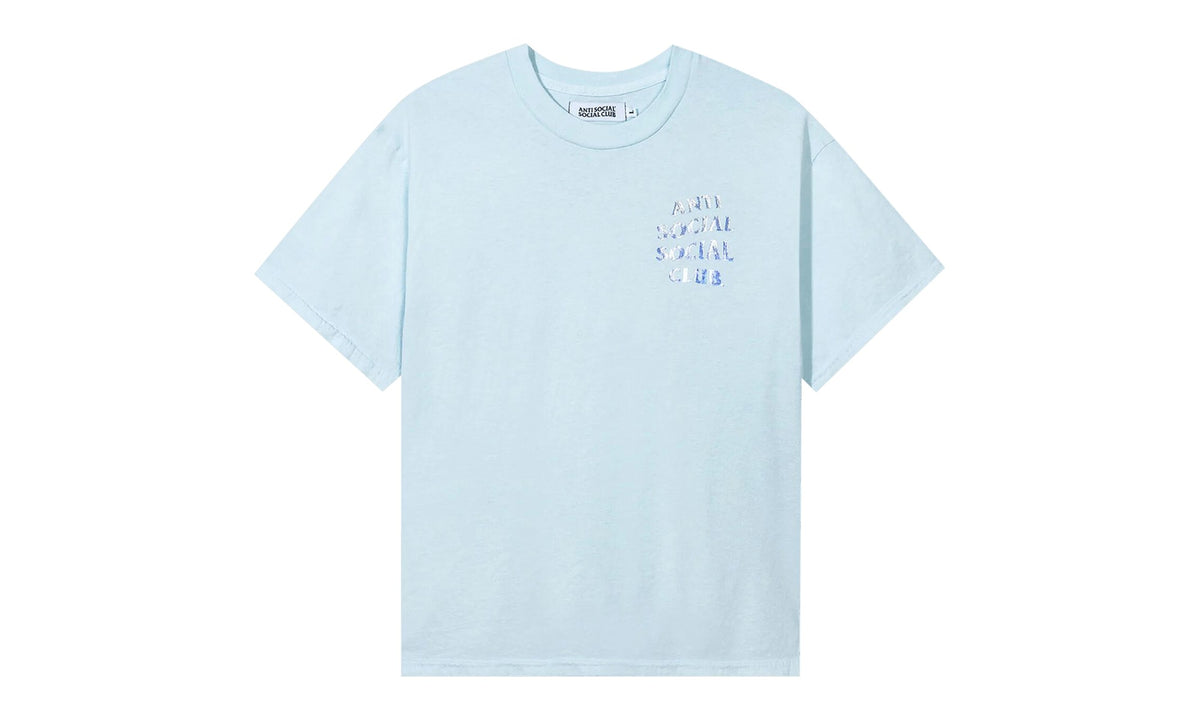 Anti Social Social Club Get Weird Hologram Tee Sky Blue