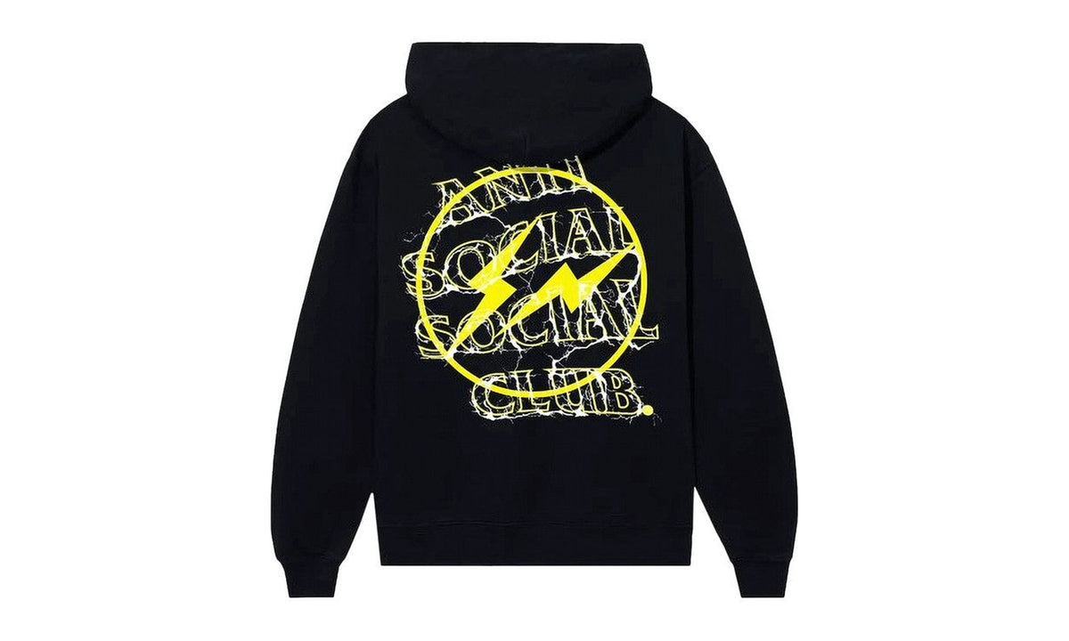 Anti Social Social Club x Fragment Bolt Hoodie Black/Yellow