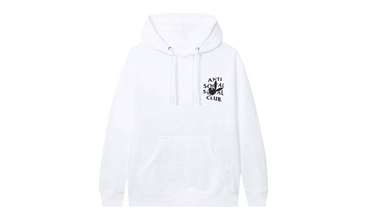 Anti Social Social Club x Playboy Bunny Logo Hoodie White