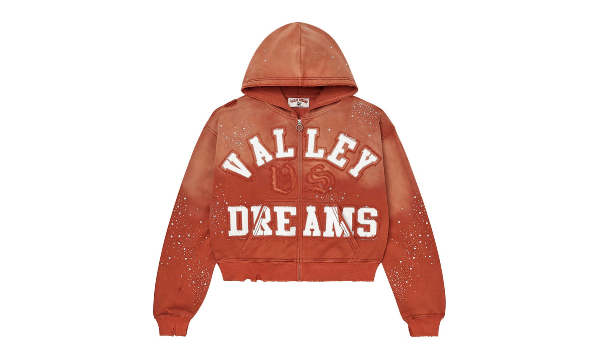 Vale Forever Classico Zip Up Hoodie Orange