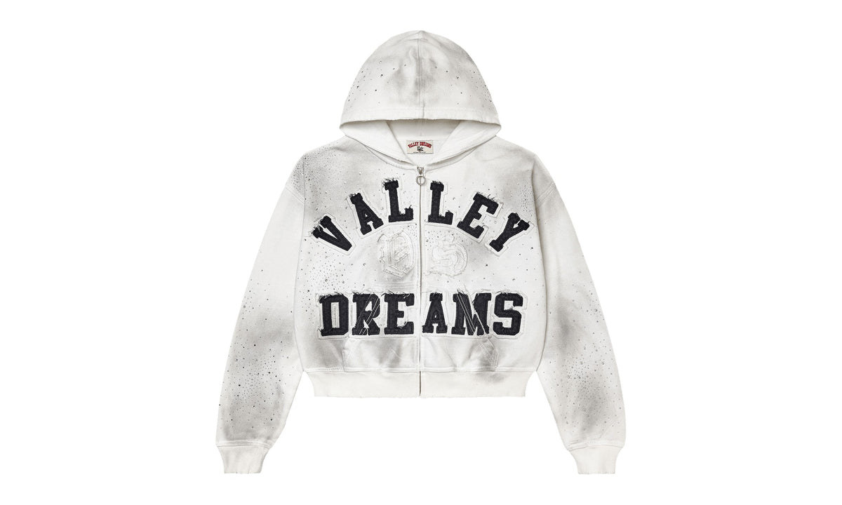Vale Forever Classico Zip Up Hoodie White