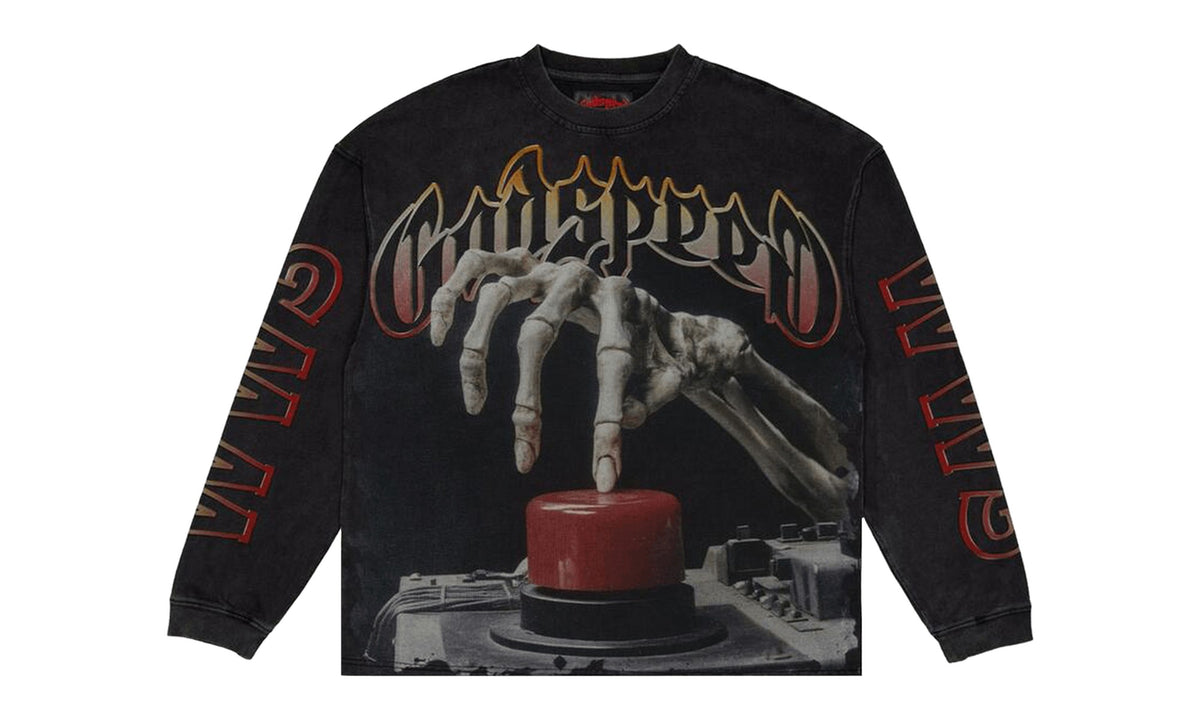 Godspeed Code Red Long-Sleeve T-Shirt Black Wash