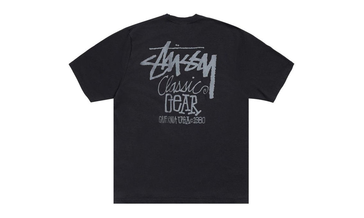 Stussy Classic Gear Tee Pigment Dyed Black