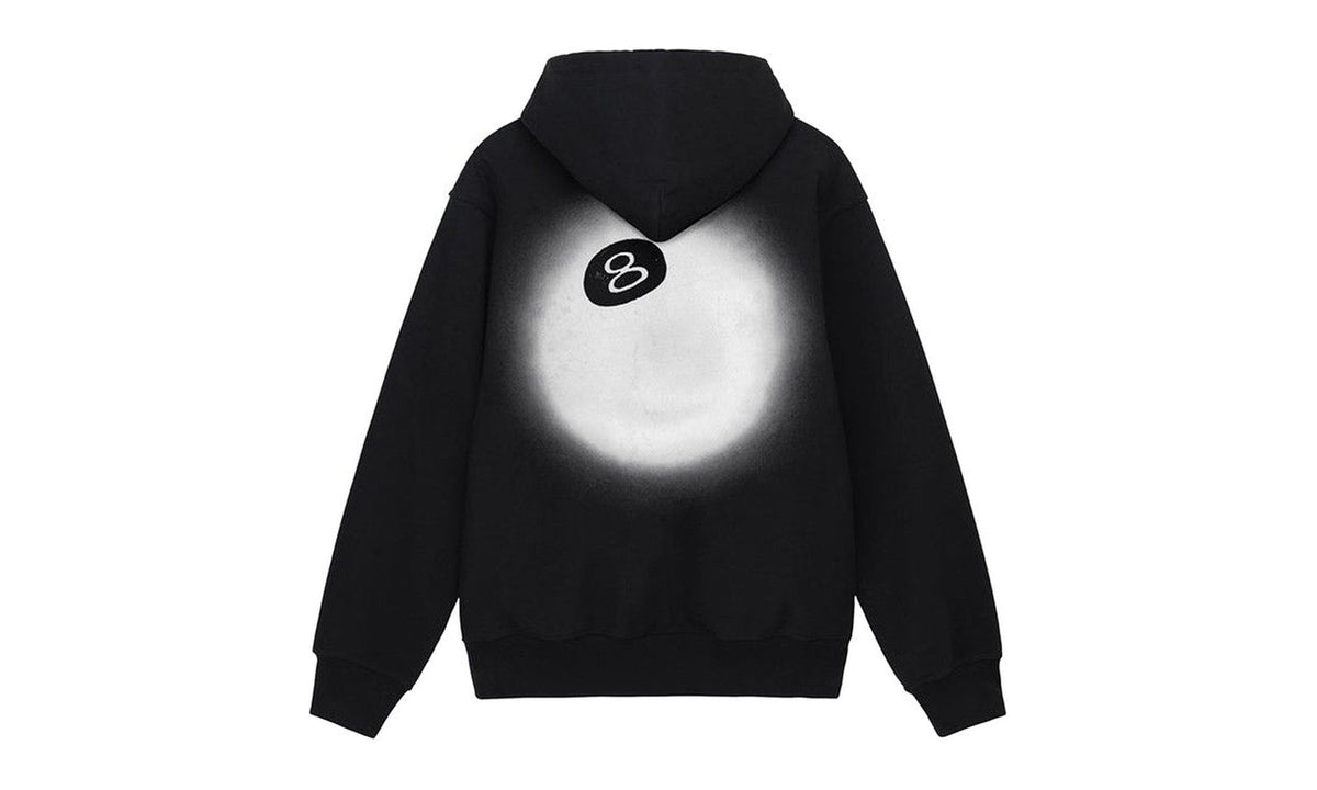 Stussy 8 Ball Fade Hoodie Black