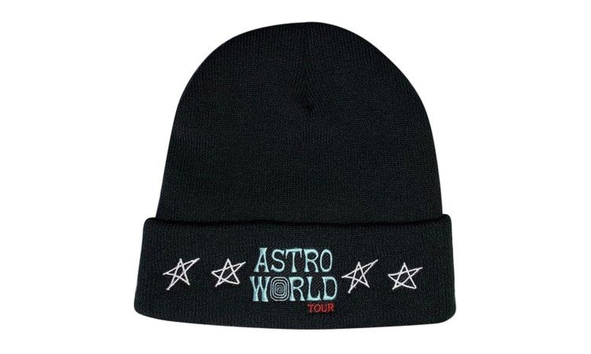 Cactus Jack by Travis Scott Astroworld Tour Wish You Were Here Beanie Black
