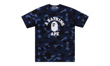 BAPE Color Camo College Tee Navy