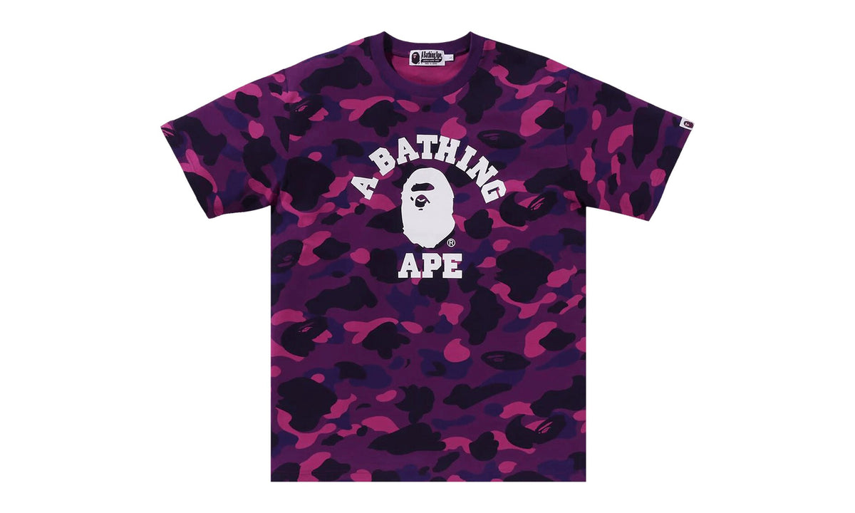 BAPE Color Camo College Tee Purple