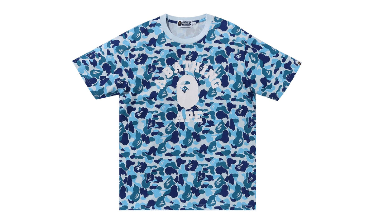 BAPE ABC Camo College Tee Blue
