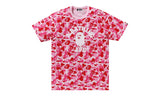 BAPE ABC Camo College Tee Pink