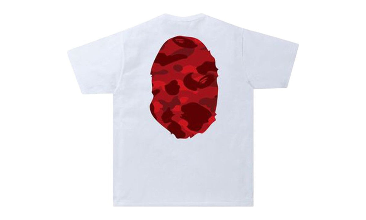 BAPE Color Camo Big Ape Head Tee White/Red