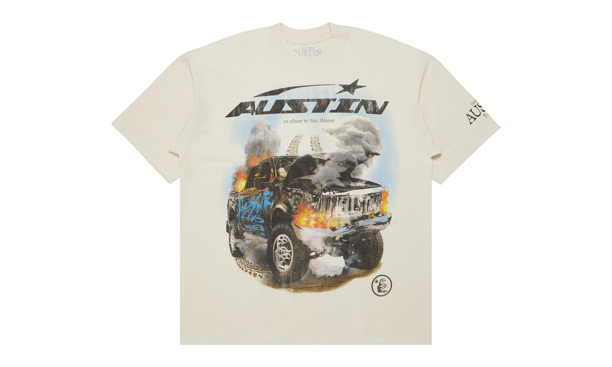 Hellstar x Post Malone Austin Tee Cream