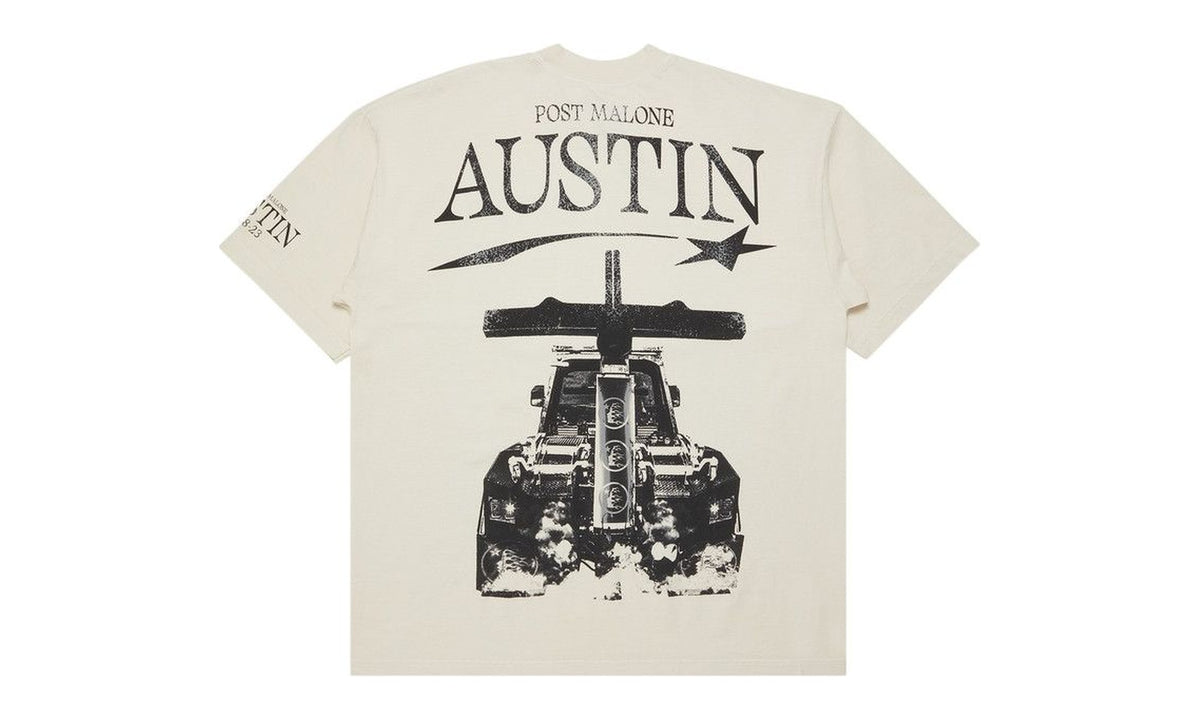 Hellstar x Post Malone Austin Tee Cream