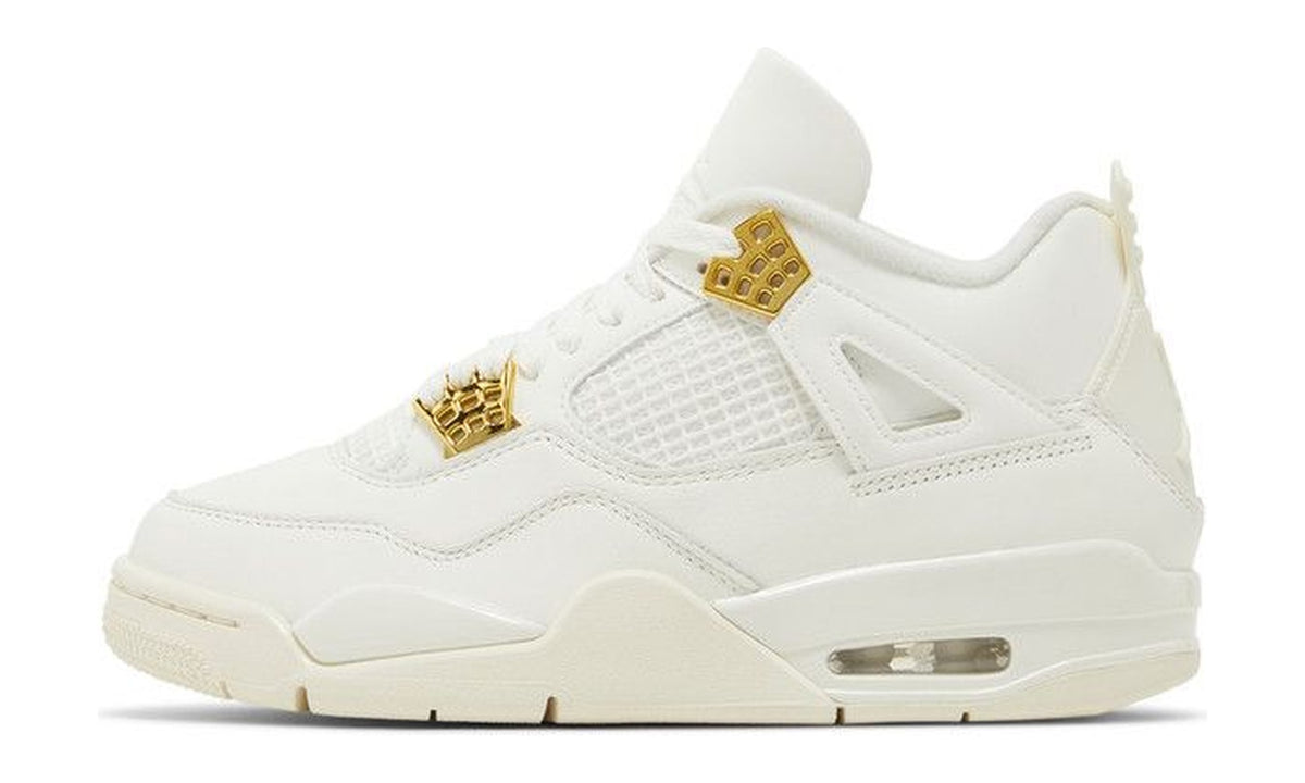 Wmns Air Jordan 4 Retro Metallic Gold