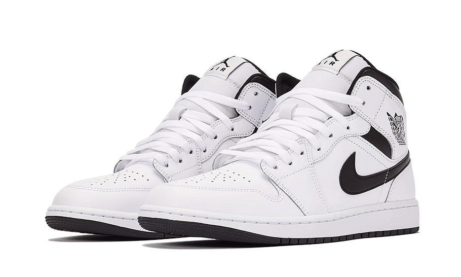 Air Jordan 1 Mid White Black - DQ8423-132 / DQ8426-132