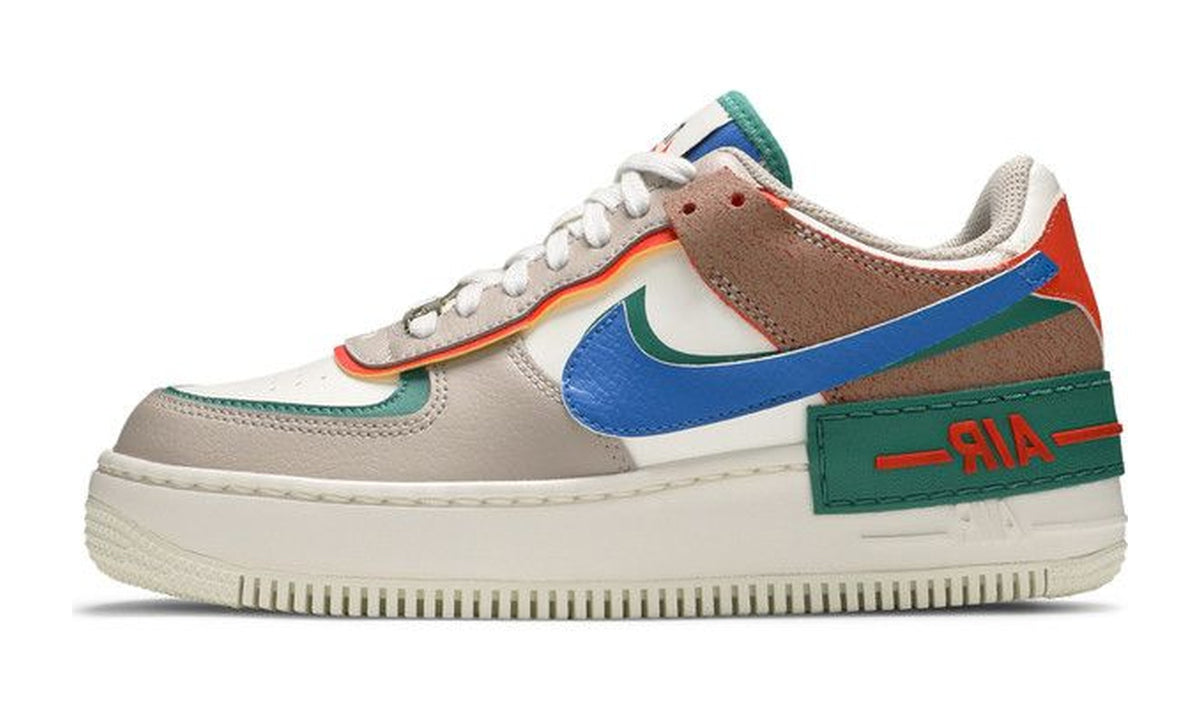 Nike Wmns Air Force 1 Shadow Sail Signal Blue Green