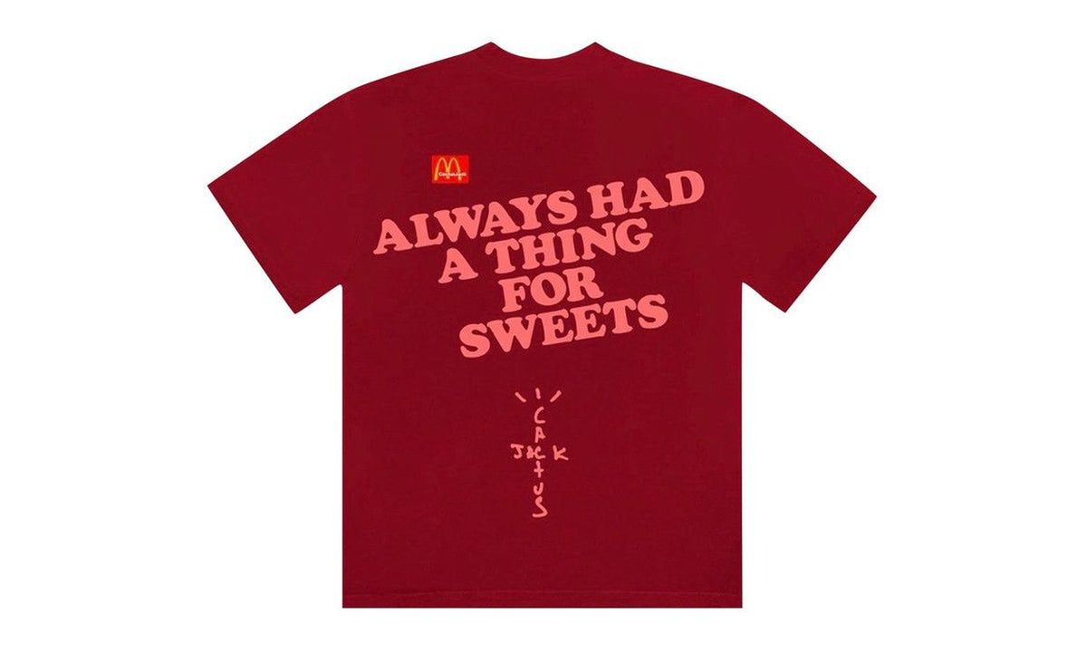 Cactus Jack by Travis Scott x McDonald's Apple Pie T-Shirt Cardinal