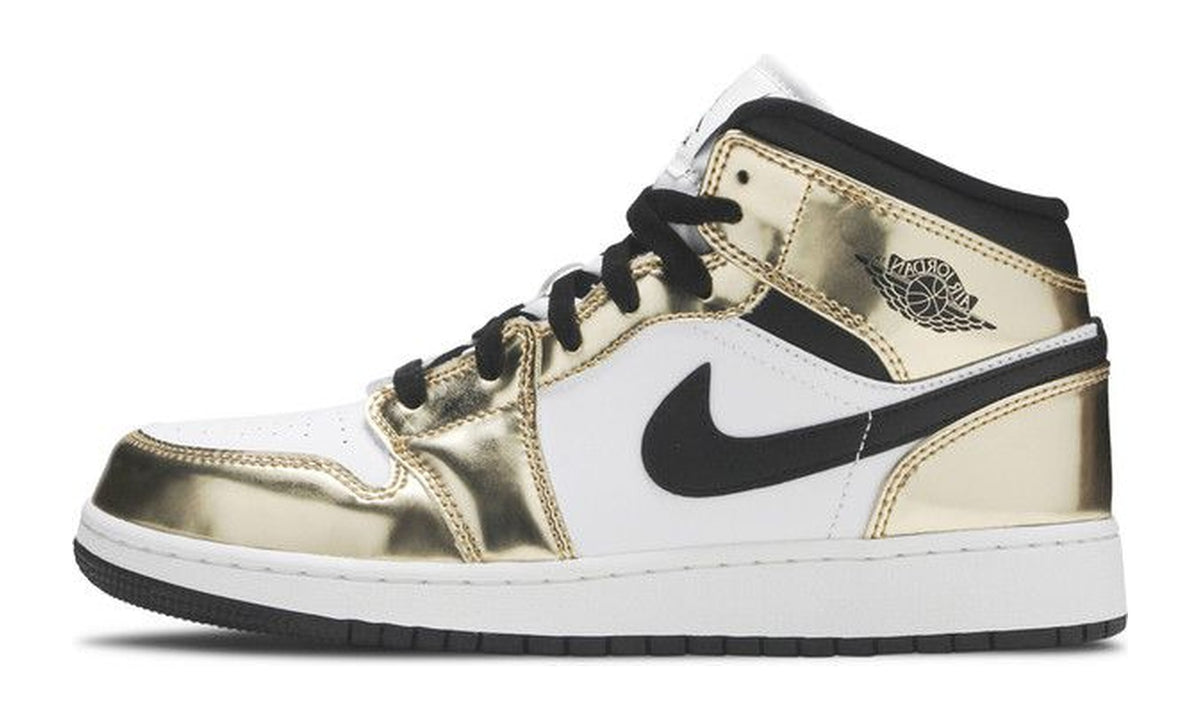 Air Jordan 1 Mid SE GS Metallic Gold