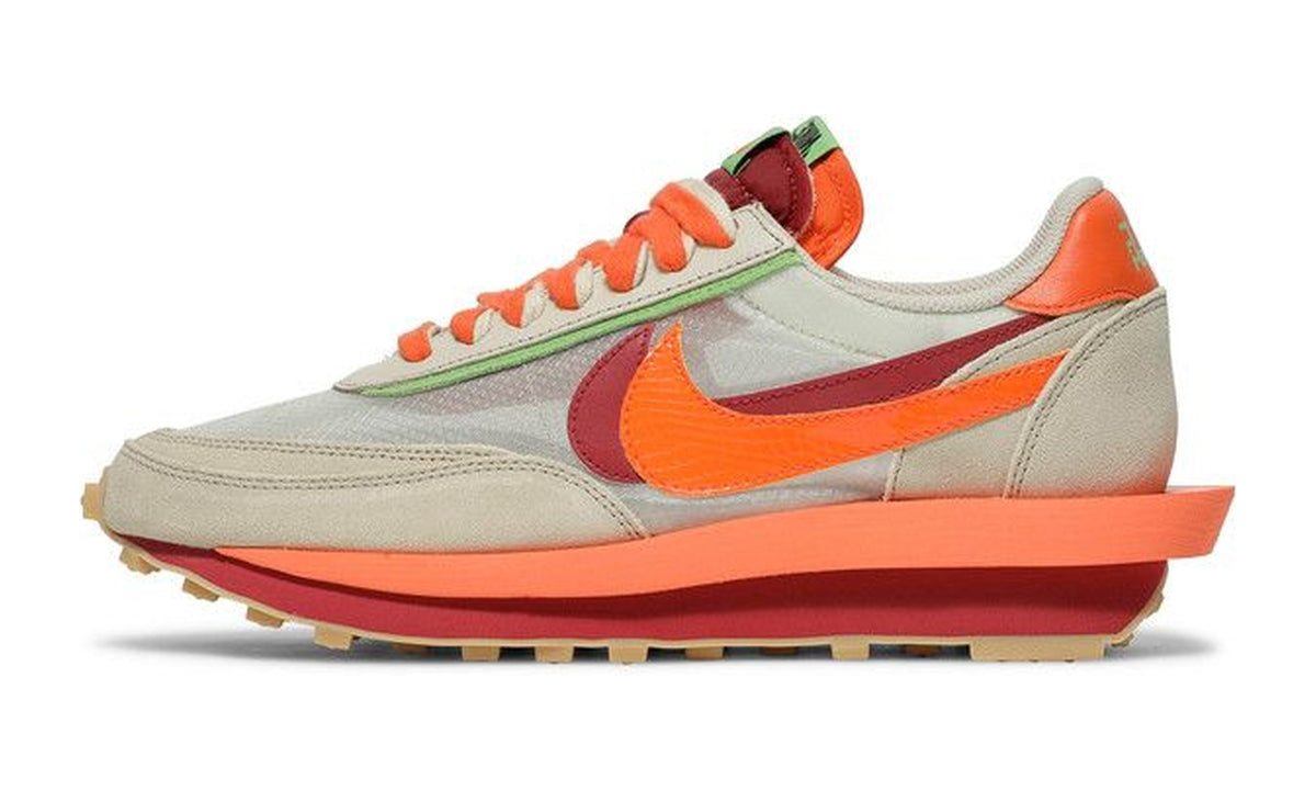 sacai x Clot x Nike LDWaffle Net Orange Blaze