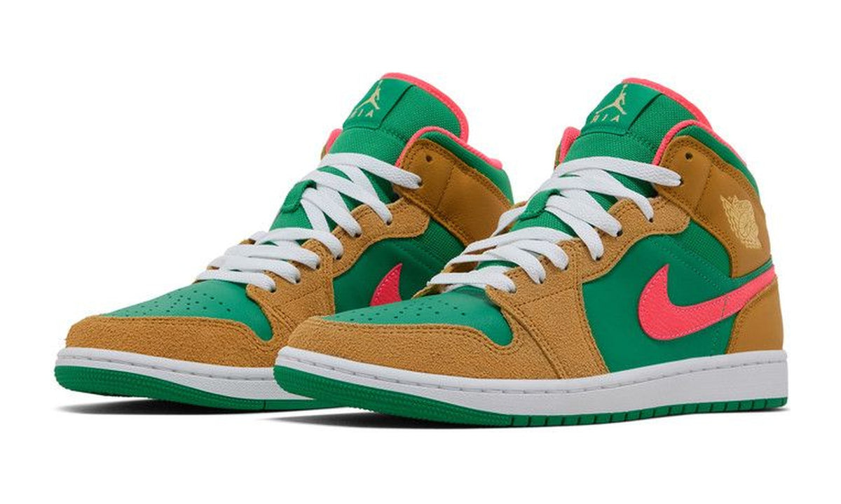 Air Jordan 1 Mid SE Wheat Watermelon