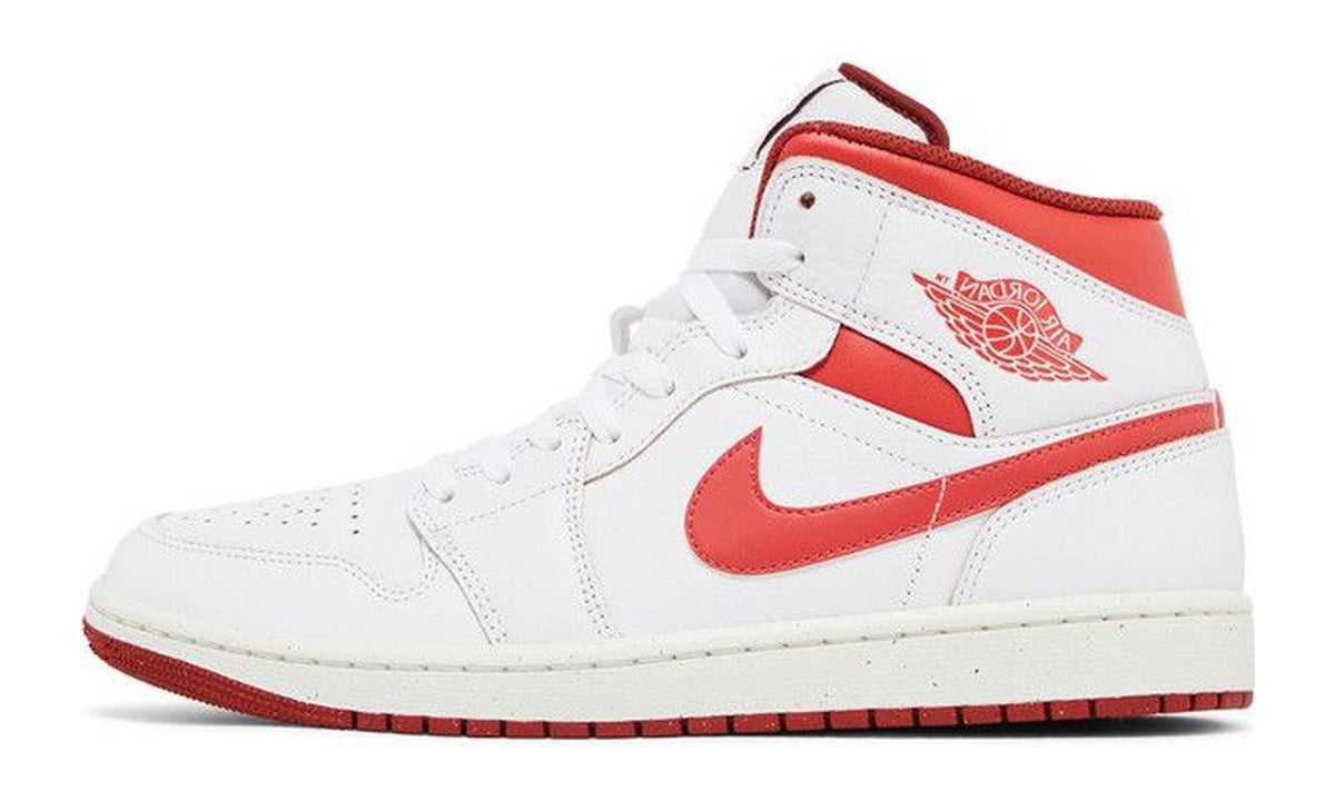 Air Jordan 1 Mid SE White Dune Red