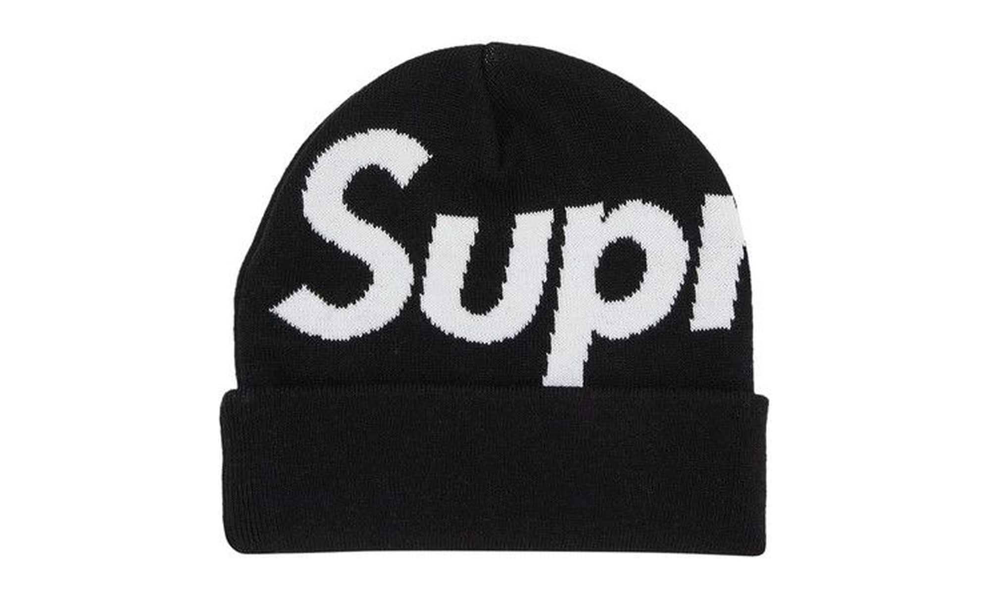 Supreme Big Logo Beanie Black