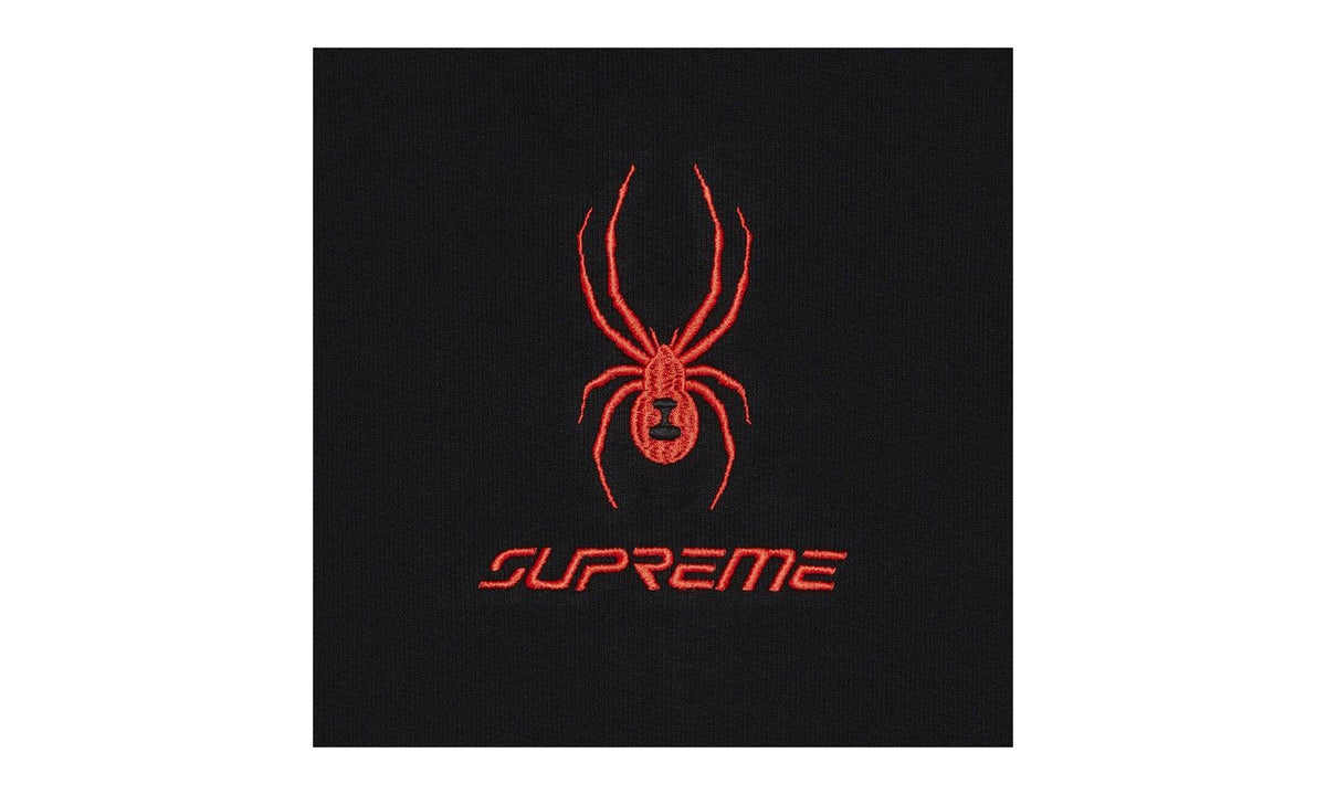 Supreme x Spyder Zip Up Hooded Sweatshirt Black
