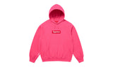 Supreme Box Logo Hooded Sweatshirt Magenta