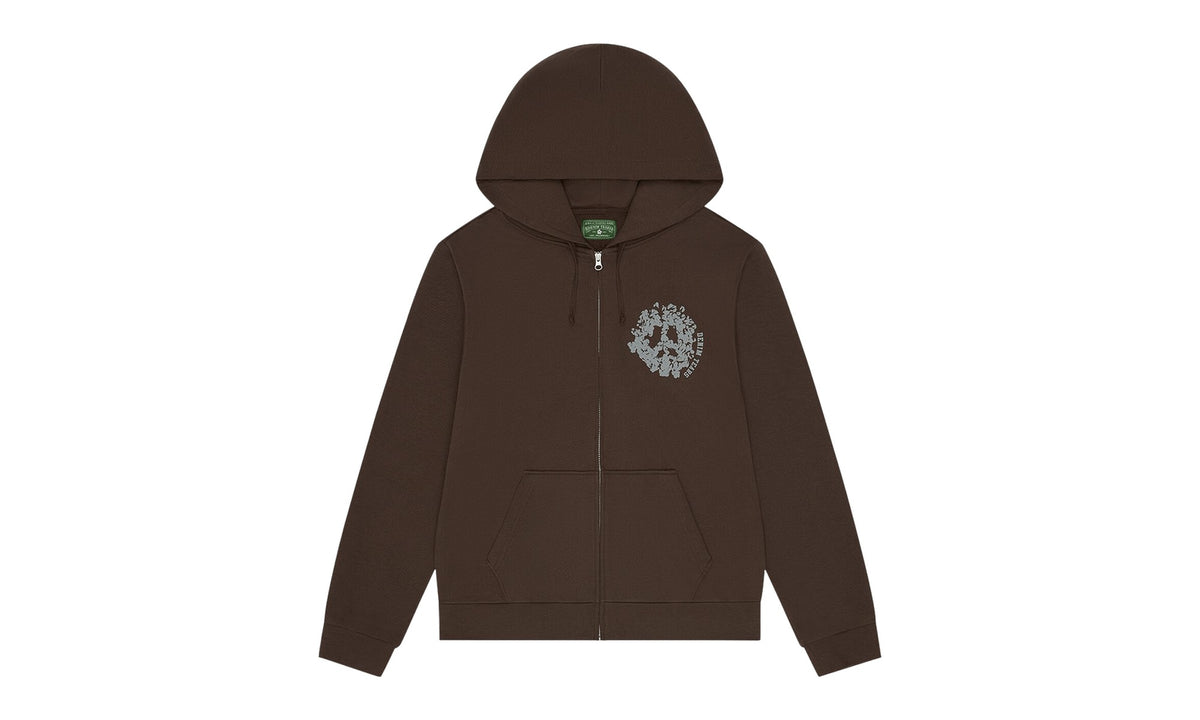 Denim Tears Denim University Zip Hoodie Brown
