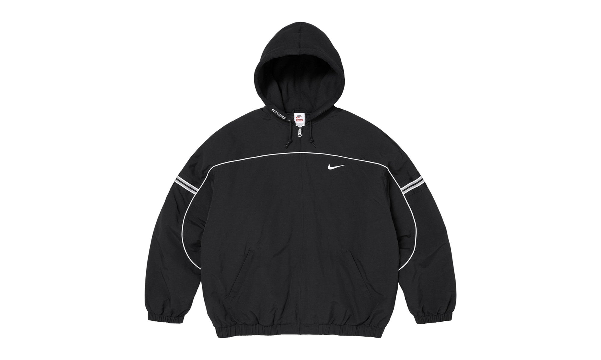Supreme x Nike Nylon Hooded Jacket Black | Shade Studios