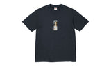 Supreme Prayer Card Box Logo Tee Navy