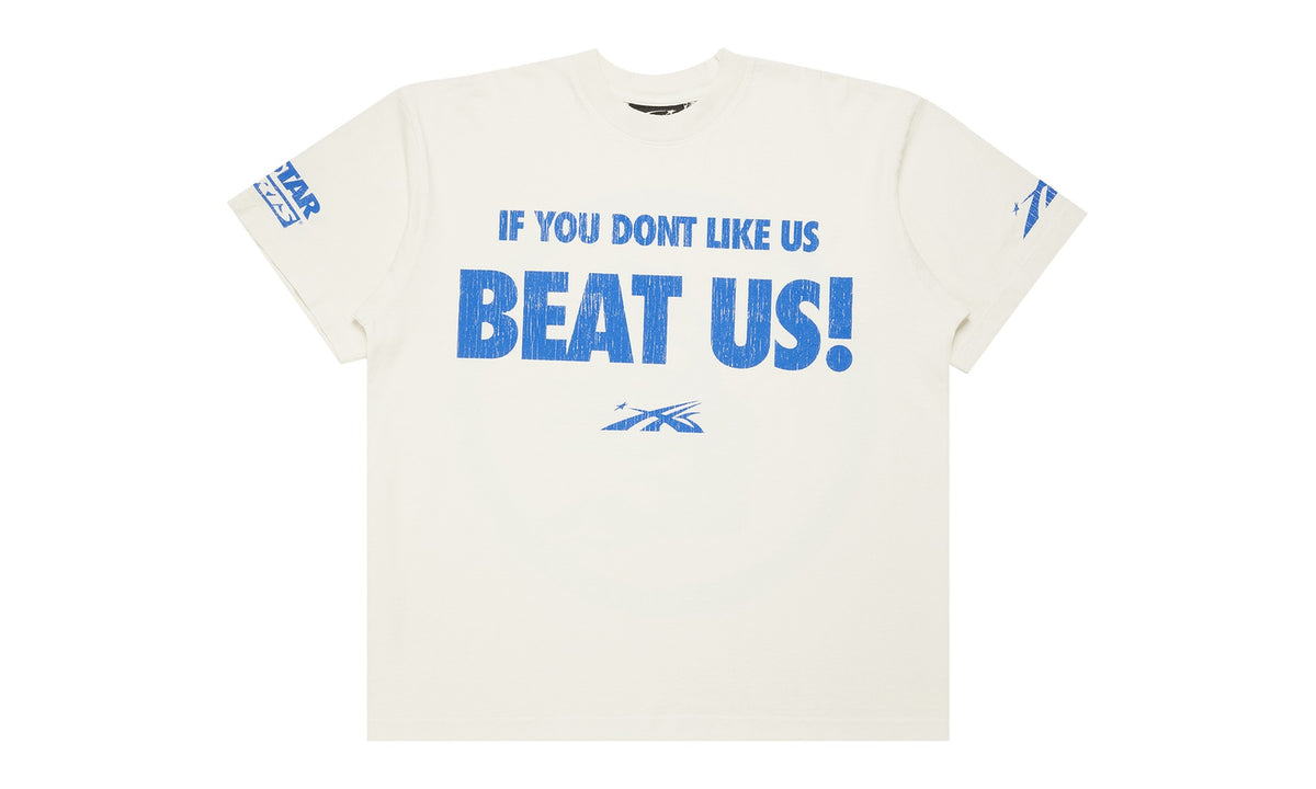 Hellstar Beat Us! T-Shirt White/Blue
