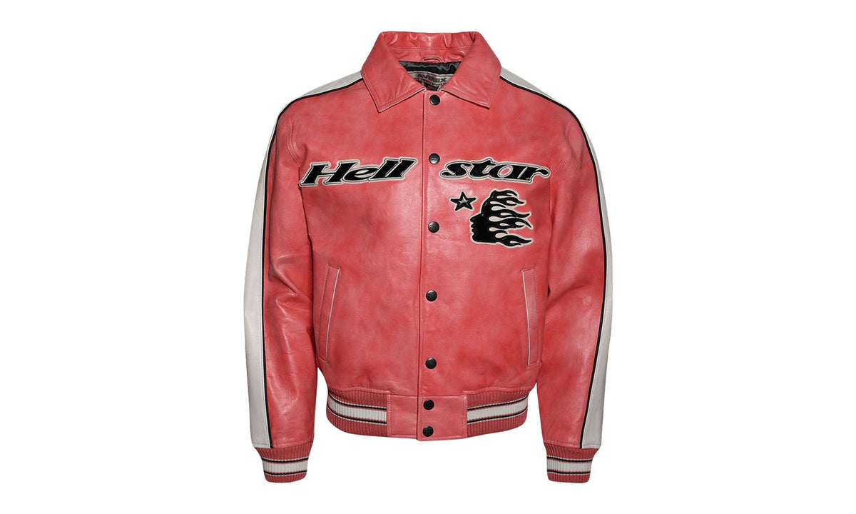 Hellstar All Star Leather Jacket Red