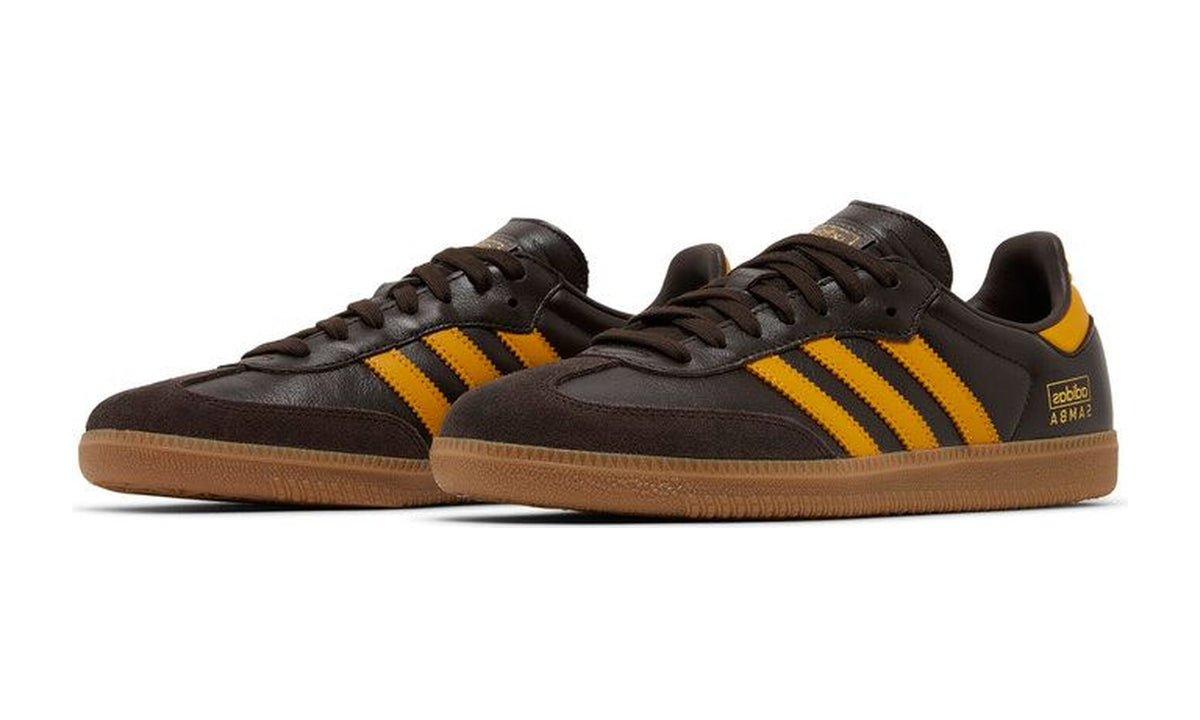 adidas Samba OG Dark Brown Yellow
