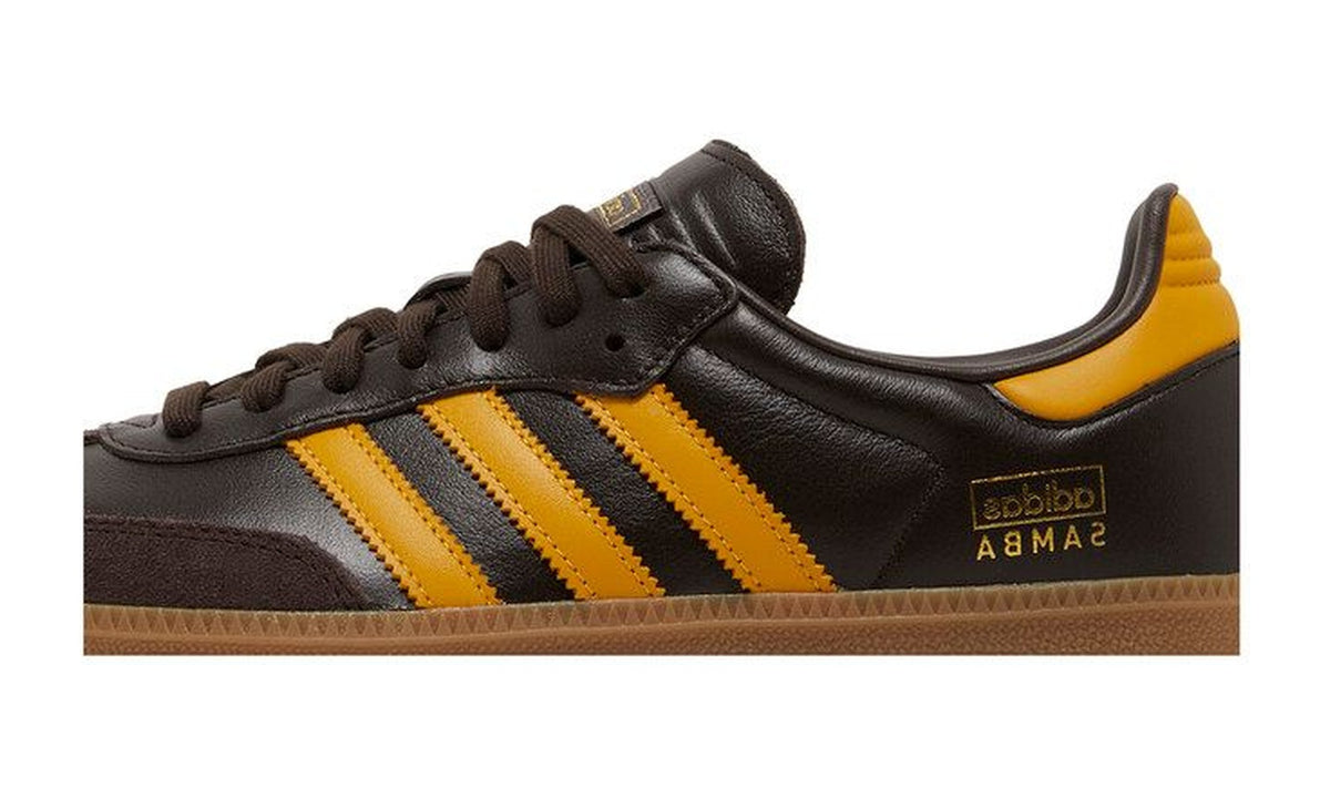 adidas Samba OG Dark Brown Yellow