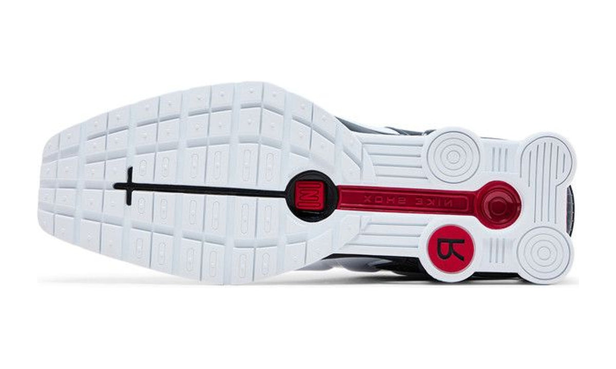 Martine Rose x Nike Wmns Shox Mule MR4 Metallic Platinum Varsity Red