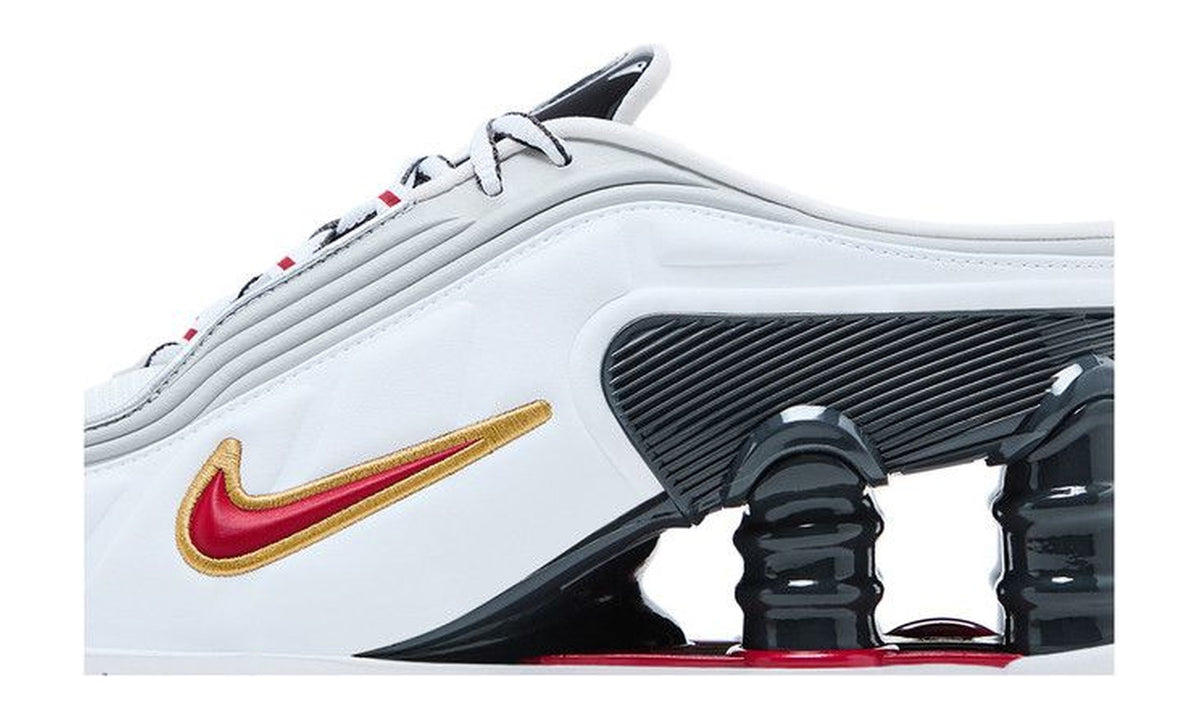Martine Rose x Nike Wmns Shox Mule MR4 Metallic Platinum Varsity Red